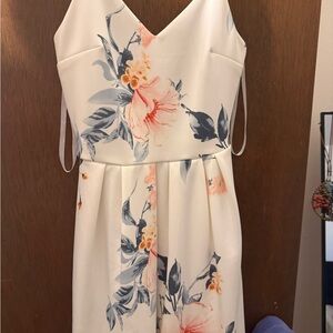 Floral Print Sleeveless Dress